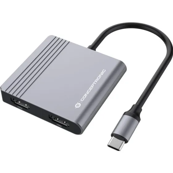 Conceptronic DONN13G USB-C Dockingstation - 2x HDMI & USB 3.0