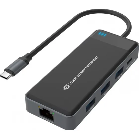 Conceptronic DONN14G USB-C Docking Station - 2x HDMI & Ethernet