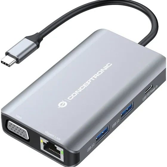 Conceptronic DONN21G USB-C Dockingstation 4K & 100W PD