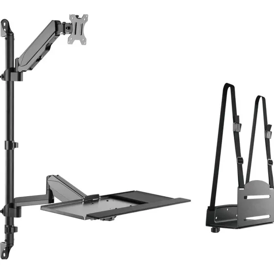 Equip 650170 Werkstation 17-32 inch Wandbeugel Zwart