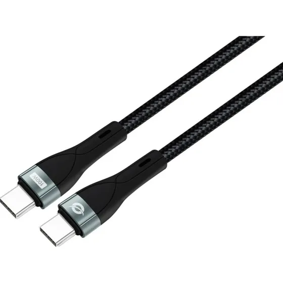 Conceptronic ETTA01B12 USB-C naar USB-C kabel, 1,2m, 100W, Zwart