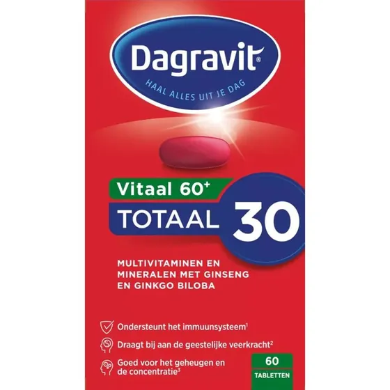 Dagravit Totaal 30 Xtra Vitaal 60+ 60