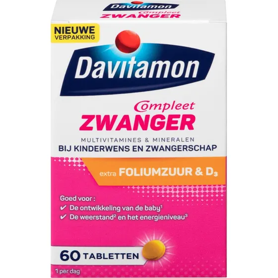 Davitamon Compleet Zwanger Tabletten 60 stuks