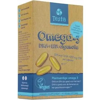Testa Omega-3 Algenolie DHA+EPA 300mg+150mg 45 Capsules