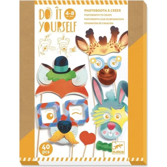 Djeco DIY Knutselset La Fiesta Des Animaux Photobooth