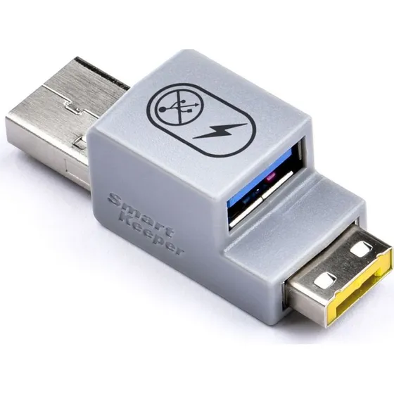 SmartKeeper Basic USB-A Smart Data Blocker - Geel