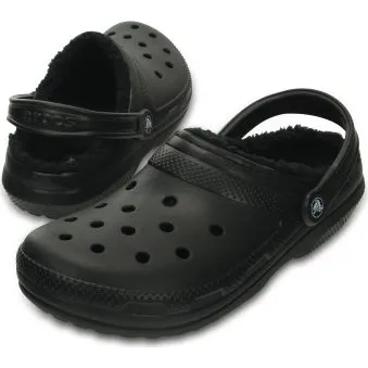 Crocs Classic Lined Clog Mat Zwart