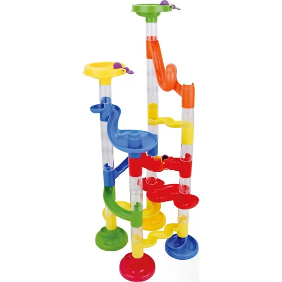 Knikkerbaan 50 delen, kleurrijk bouwset voor kinderen vanaf 3 jaar