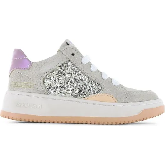 Shoesme Sneakers Meisjes Beige met Glitters