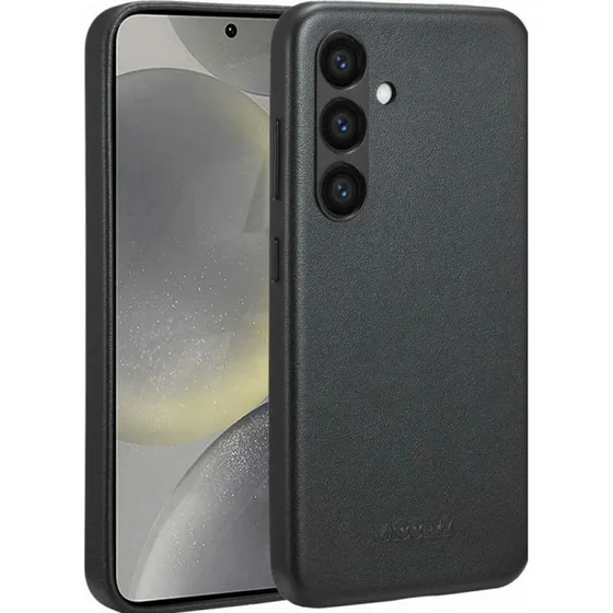 Accezz MagSafe Leren Backcover Samsung Galaxy S24 - Onyx Black