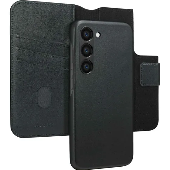 Accezz Leather Bookcase 2-in-1 met MagSafe voor Samsung Galaxy S23 - Onyx Black