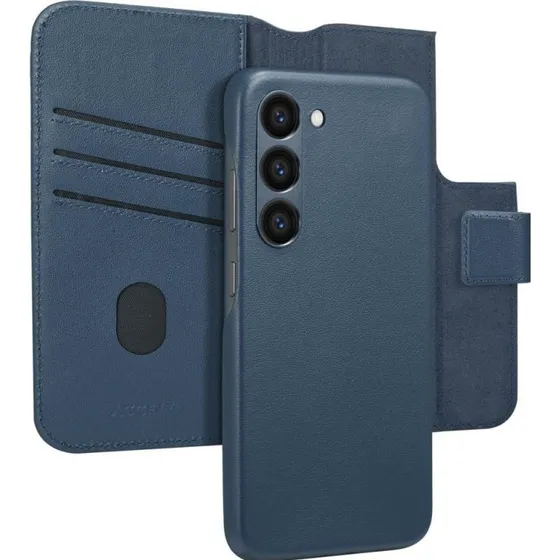 Accezz Leather Bookcase 2-in-1 met MagSafe voor Samsung Galaxy S23 - Nightfall Blue