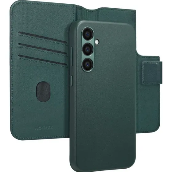 Accezz Leather Bookcase 2-in-1 met MagSafe voor Samsung Galaxy S24 Plus - Cedar Green