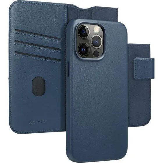 Accezz Leather Bookcase 2-in-1 met MagSafe voor iPhone 15 Pro Max - Nightfall Blue