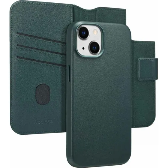 Accezz Leather Bookcase 2-in-1 met MagSafe voor iPhone 14 - Cedar Green