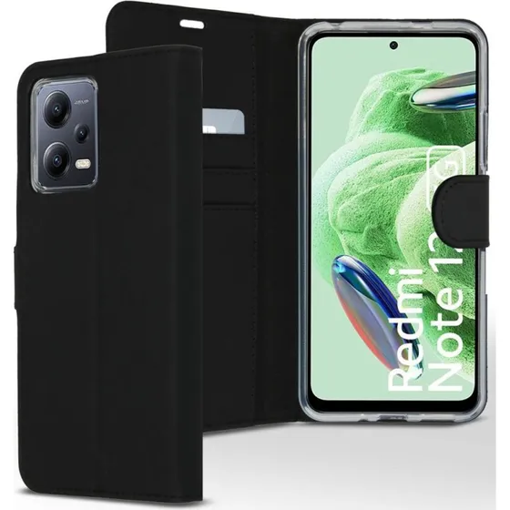 Accezz Wallet Softcase Bookcase Xiaomi Redmi Note 12 / Poco X5 5G - Zwart