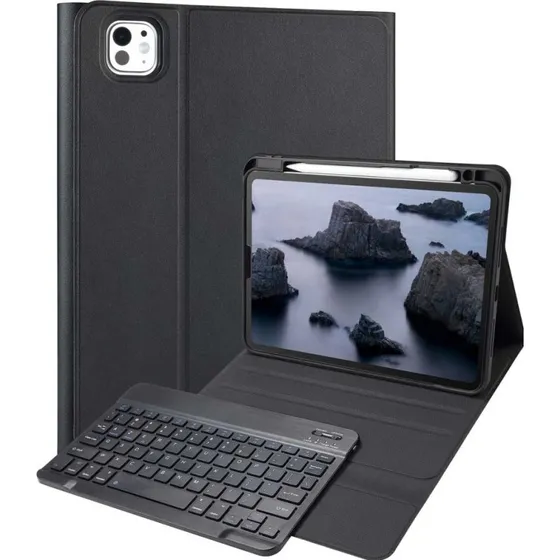 Accezz Bluetooth Keyboard Bookcase iPad Pro 11 (2024/2025) M4/M5 AZERTY