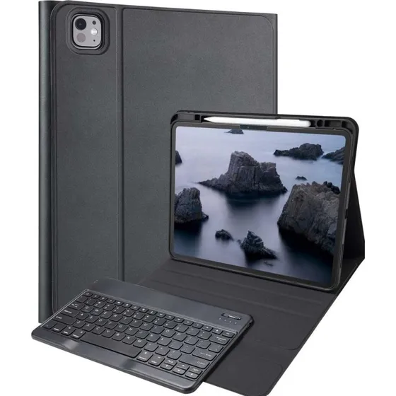 Accezz Bluetooth Keyboard Bookcase iPad Pro 13 (2024/2025) M4/M5 - Zwart
