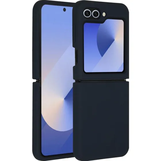 Accezz Liquid Silicone Backcover Samsung Galaxy Z Flip 6 - Donkerblauw