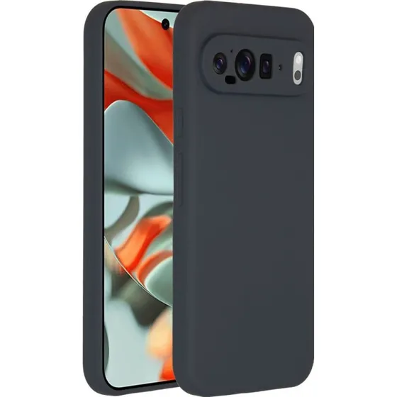 Accezz Liquid Silicone Backcover Google Pixel 9 Pro XL - Donkerblauw