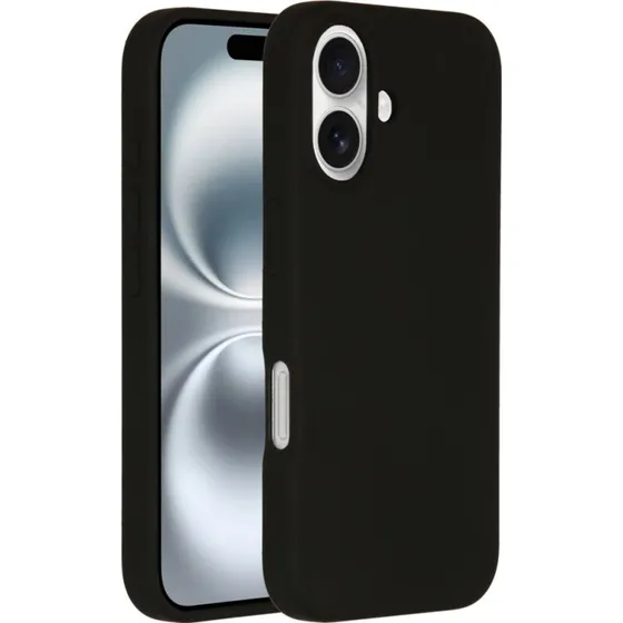 Accezz Liquid Silicone Backcover met MagSafe voor iPhone 16 - Zwart