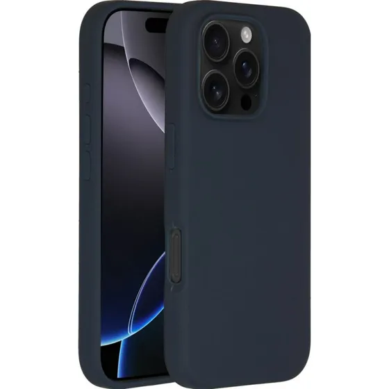 Accezz Liquid Silicone Backcover met MagSafe voor iPhone 16 Pro - Donkerblauw