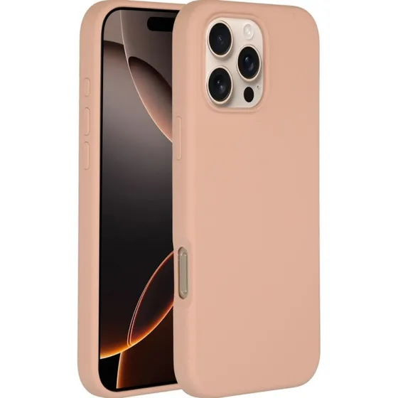 Accezz Liquid Silicone Backcover met MagSafe voor iPhone 16 Pro Max - Roze