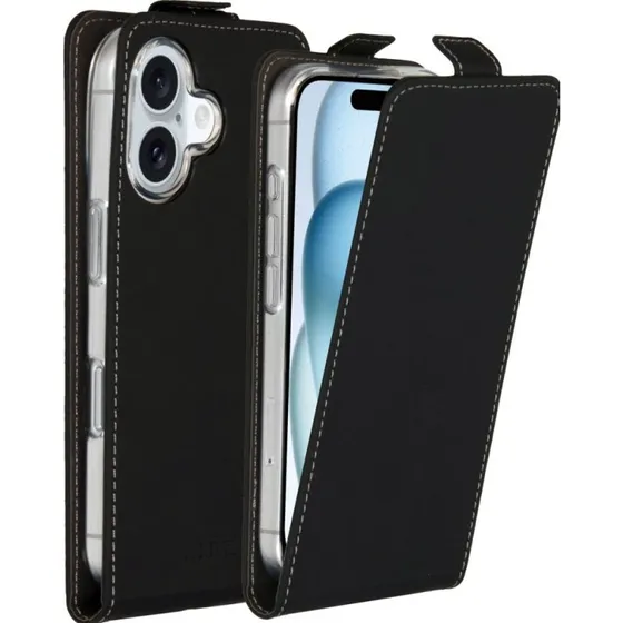 Accezz Flipcase voor Apple iPhone 16 - Zwart