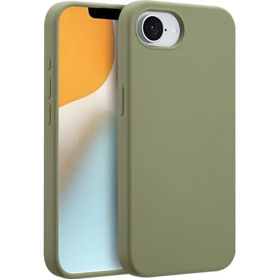 Accezz Liquid Silicone Backcover met MagSafe voor iPhone 17e/16e - Cooper Green