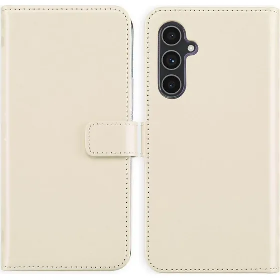 Selencia Echt Leren Bookcase voor Samsung Galaxy A54 (5G) - Greige