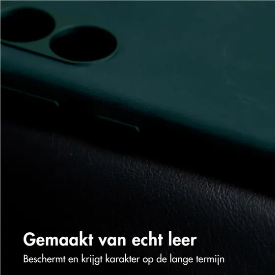 Accezz Vintage Leather Backcover met MagSafe