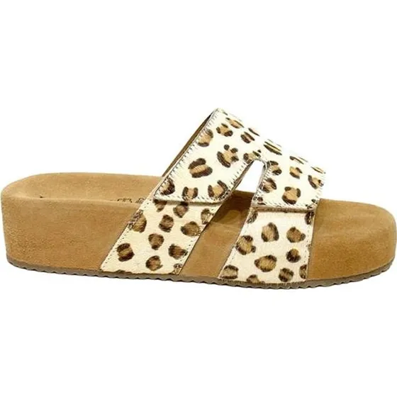 Lazamani Slippers Leopard Bruin - LA75911