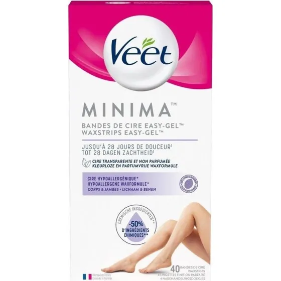 Veet Minima Waxstrips Benen & Lichaam 40ST