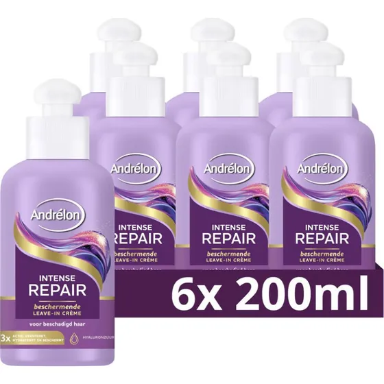 Andrélon Intense Repair Leave-in Crème 6 x 200 ml