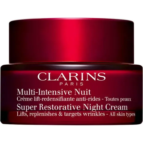 Clarins Super Restorative Nachtcrème – Verstevigend anti-aging voor huidverslapping na de menopauze