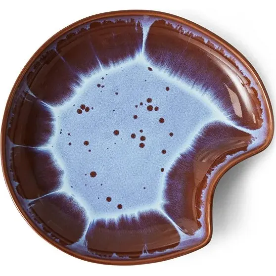 HKliving Shell bord Sienna - Handgemaakt keramiek