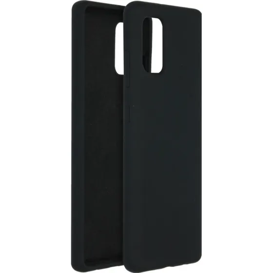 Accezz Liquid Silicone Backcover Samsung Galaxy A41 - Zwart