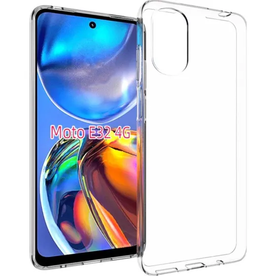 Accezz Clear Backcover voor Motorola Moto E32 / E32s - Transparant