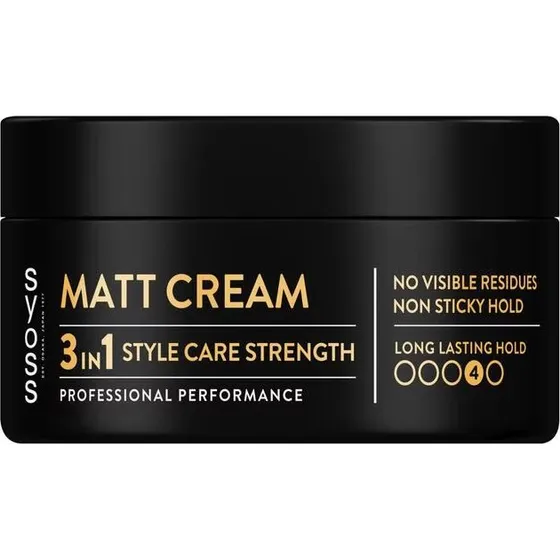 Syoss Matt Finish Paste 3in1 Style Care Hold 4 100ml
