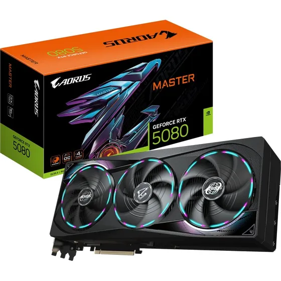GIGABYTE AORUS GeForce RTX 5080 MASTER 16GB GDDR7