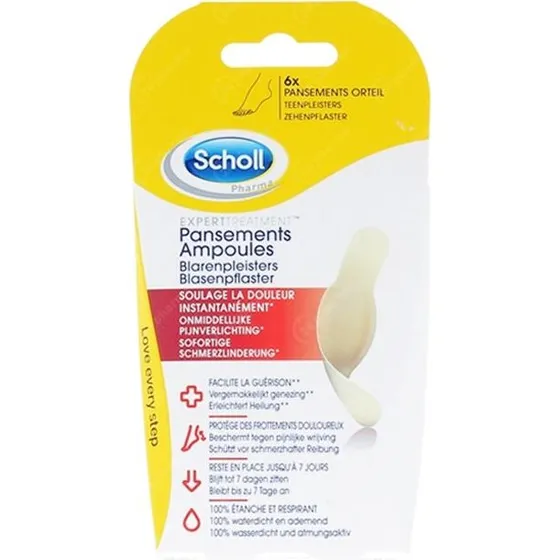 Scholl Blarenpleister Teen Zonder Latex 6 Stuks