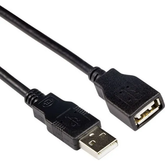ACT USB 2.0 Verlengkabel A man naar A vrouw zwart, 3m