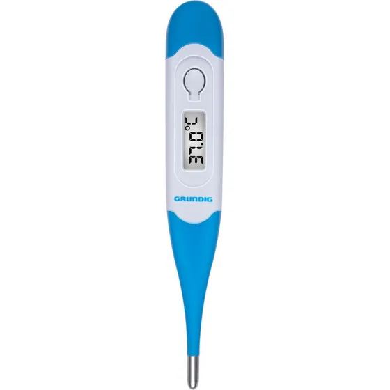 Grundig Lichaamsthermometer Blauw-Wit, 12,4 x 1,9 x 1,1 cm