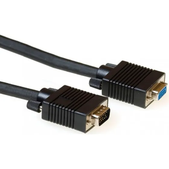 ACT VGA verlengkabel 5 meter zwart male-female