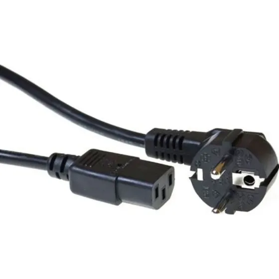 ACT Voedingskabel CEE 7/7 naar C13 - 1.5m - Zwart