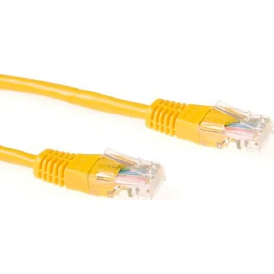 ACT Gele U/UTP CAT5E Patchkabel - 20 meter