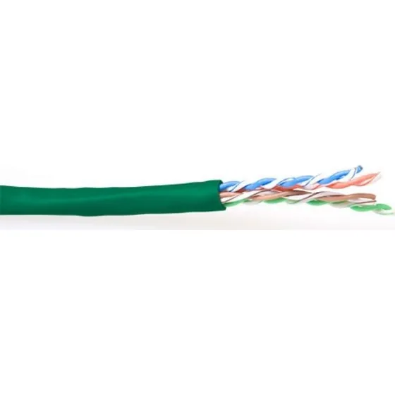 ACT CAT6 U/UTP PVC soepel patchkabel groen 100m
