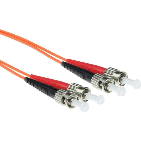 ACT 1m LSZH Multimode OM1 Glasvezel Patchkabel Duplex ST
