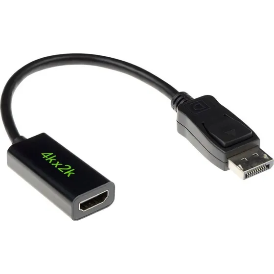 ACT Verloopkabel DisplayPort male naar HDMI-A female, 15 cm