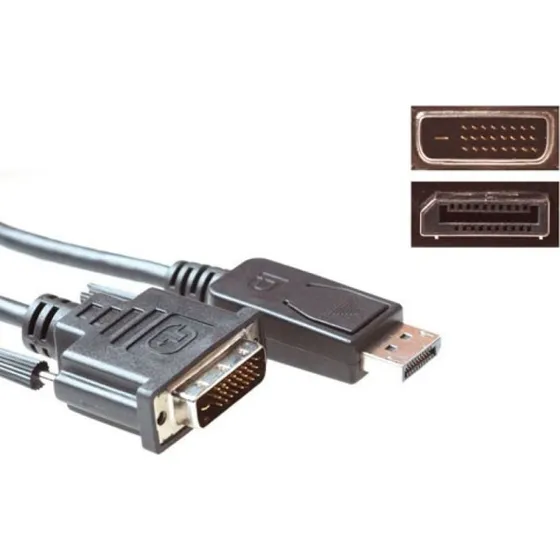 ACT DisplayPort naar DVI Verloopkabel 1.8m